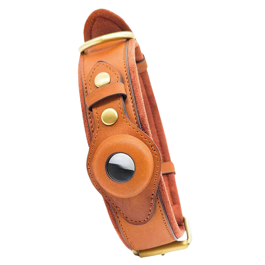 Whisker Nook™ AirTracker Leather Collar